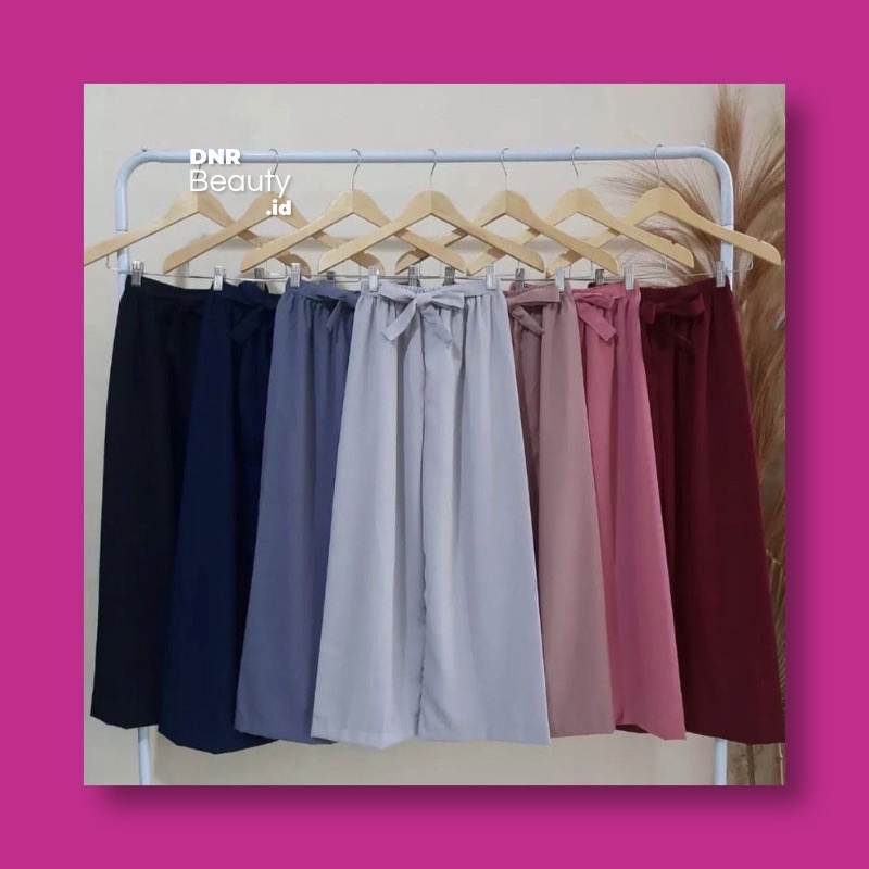 CELANA KULOT RIBBON PANTS WOLFIS CULLOT PANJANG CELANA RIBBON WANITA TALI WOLFIS