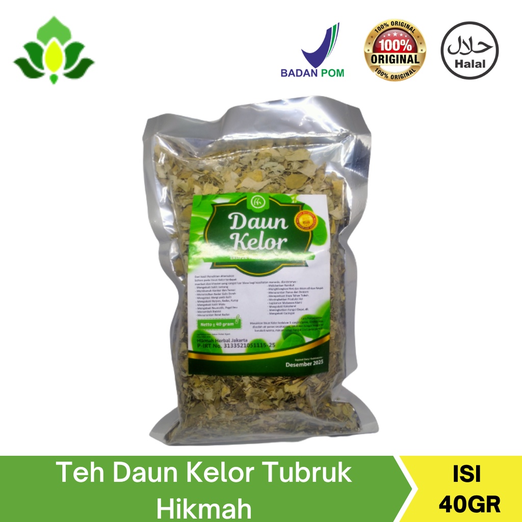 

Teh Tubruk Daun Kelor Hikmah 40gr ORIGINAL