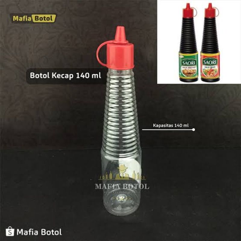 Botol Kosong isi ulang KECAP SAUS TOMAT SAMBAL 140ML | Botol plastik refil saos reffil caos refill mayonaise | Wadah tempat sambal mayonesBotol Kecap Saus / Tempat Saos Mayo Sauce Cuka Kenzie / Botol Mayonaise Tutup Lancip