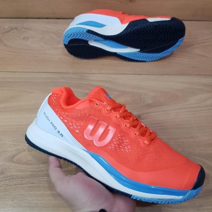Sepatu Wilson Rush Pro 3.0 Original / Sepatu Olahraga Tenis pria