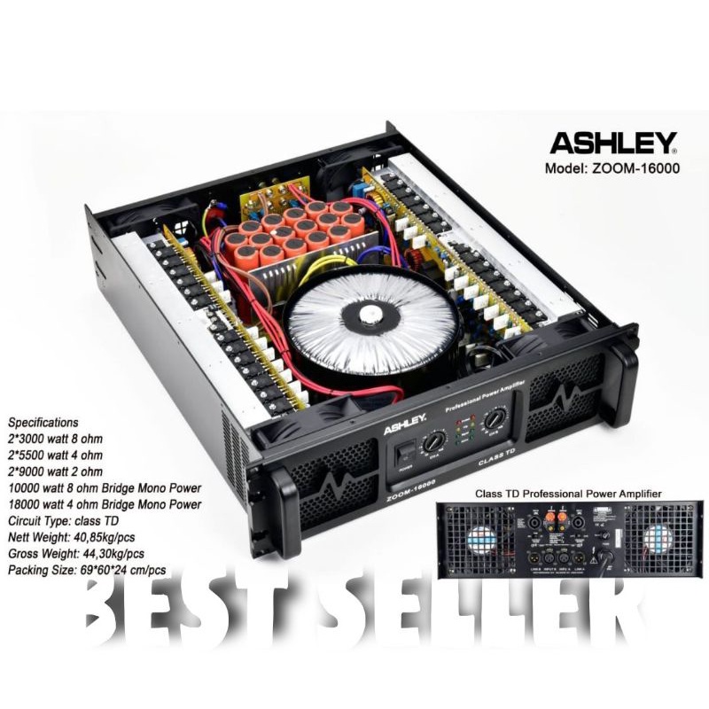 Power Ashley Zoom 1600 Amplifier Ashley Class TD