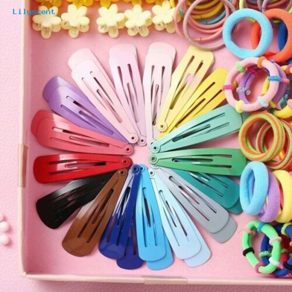 004 LS 004 220Pcs / Set Jepit Rambut Warna Permen Untuk Anak Perempuan