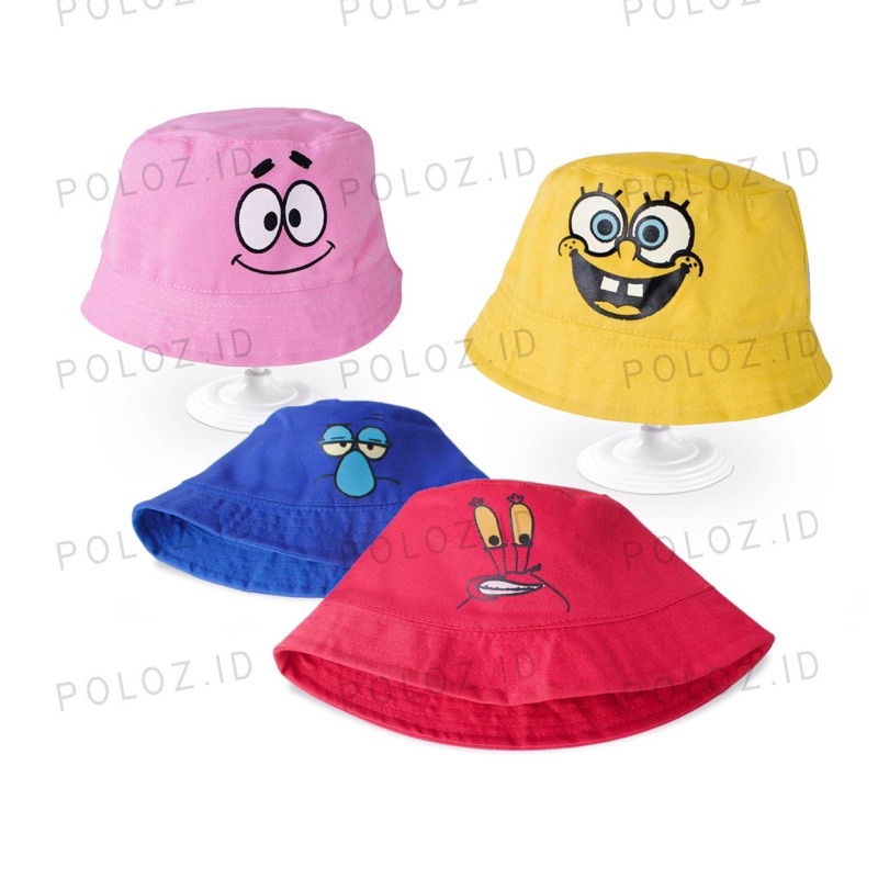 TOPI BUCKET ANAK KARAKTER SPONGEBOB TOPI BUCKET BAYI TOPI BUCKET ANAK MURAH TOPI BAYI MURAH MOTIF