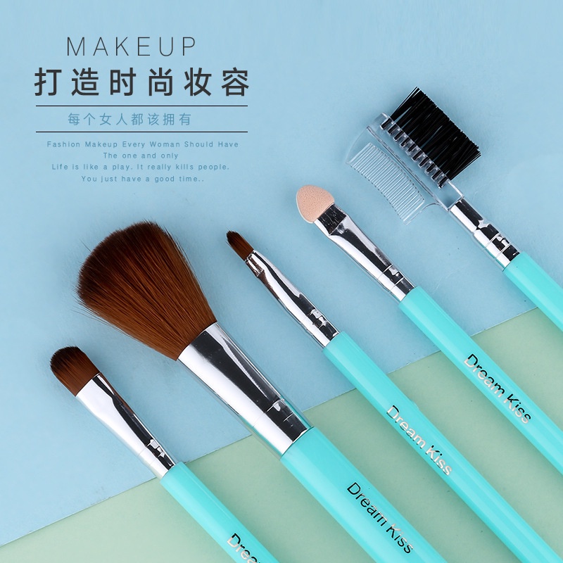 MAANGE  5 Pcs/set Kuas Make Up Rias Profesional Kit Kosmetik dengan Kotak/ Make Up Tools / Set Brush Make Up / Set Paket Kuas / Beauty Tools Pemula Lengkap Ori Make Up Gift Set Alat 0065