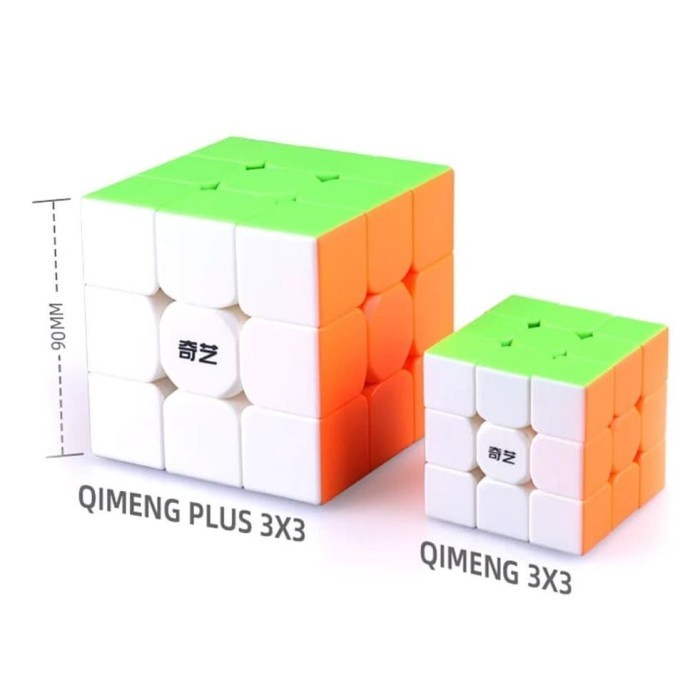 Rubik 3x3 9 CM Qiyi Qimeng Plus - Rubik 3x3 9cm Qiyi