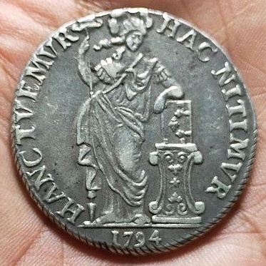 KOIN KUNO || KOIN PERAK  || SILVER COIN 3 G STANDING PALLAS TAHUN 1794