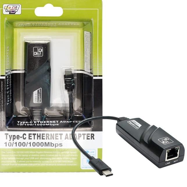 Dapatkan--Konektor USB3.0 Type C To LAN Adapter Gigabit Ethernet