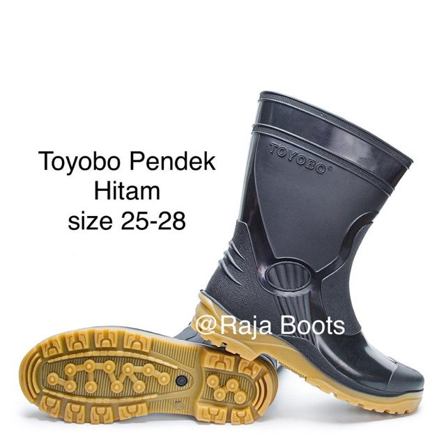 Sepatu Boot Pendek Toyobo &amp; MaxSafe Hitam