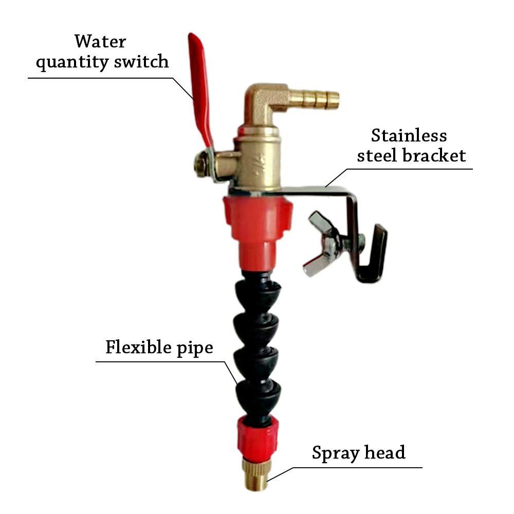 Populer Cutter Duster Water Filling Device Alat Pengisi Air Nozzle Air Umum Penutup Debu Berlekuk Power Tool Aksesoris Water Spray System