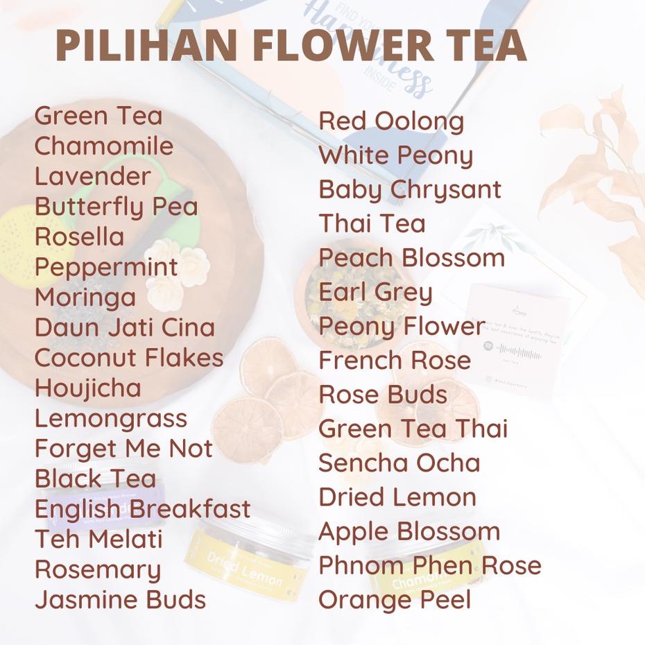 

KodeD8p3O--Seduh Pertama Happiness Hampers Flower Tea Set Special Edition - Hampers Ulang Tahun Wedding Gift