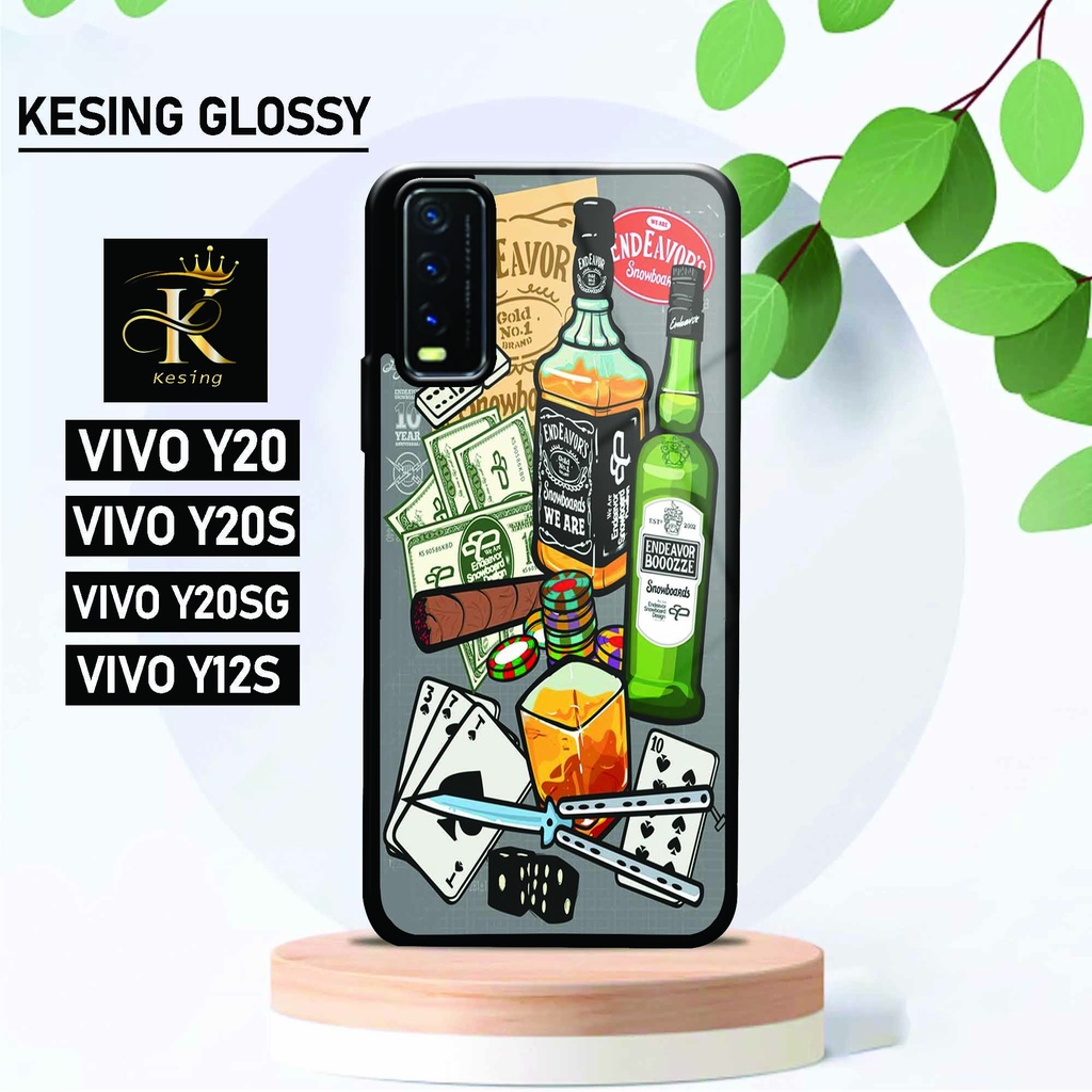 Case Vivo Y20 / Y20S / Y12S - Case Vivo - [ KV-13 ] - Hardcase Glossy 2D Vivo - Softcase Terbaru Cas