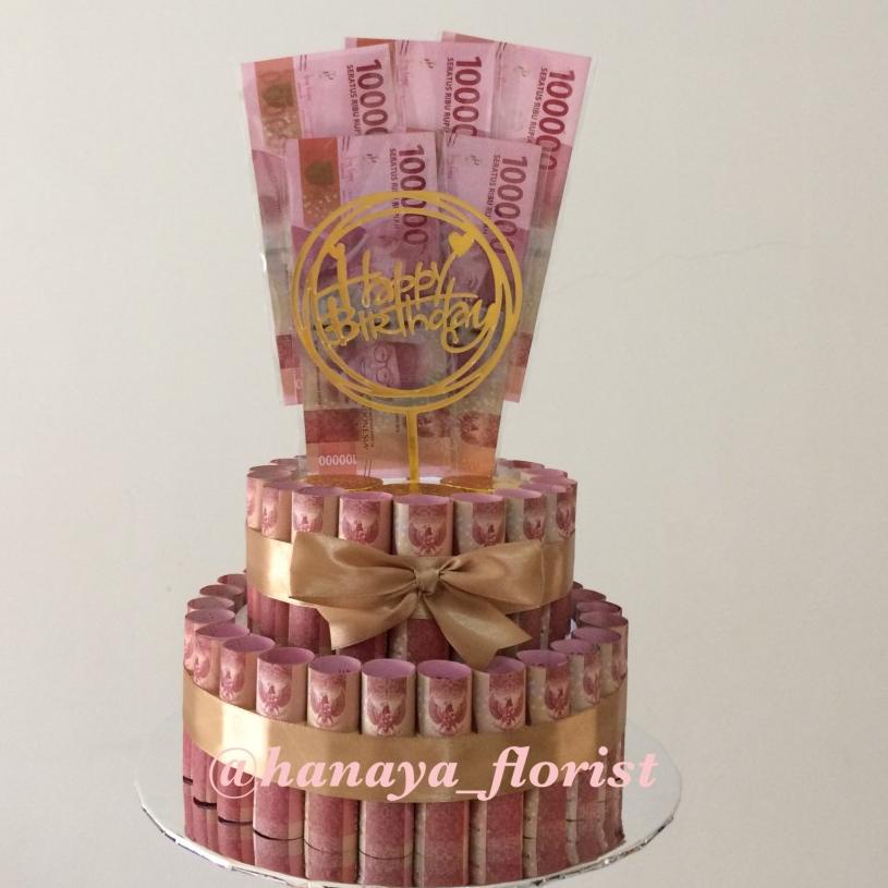 

Larismanis--Money Cake 2 Tiers Kue Uang