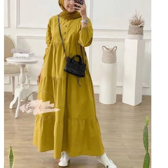 Hot Sale ⭐ Kirania Dress | Bahan Rayon | Dress Muslim | Baju muslim | Kirania midi | Midi Dress