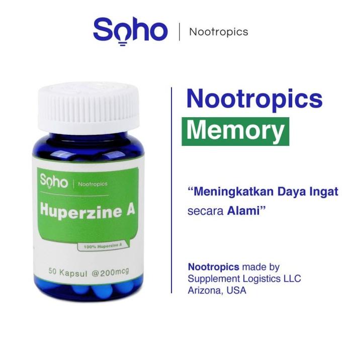 [Promo] Soho Nootropics: Huperzine A 50 Kapsul - Meningkatkan Daya Ingat - Obat Obatan - Medicine