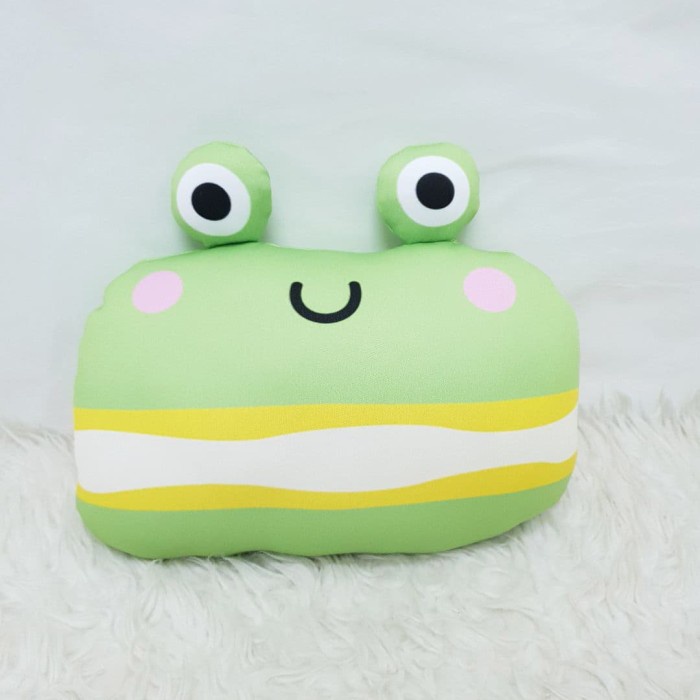 Produk Boneka Plushie Macarons Series - Frog Large Trendi