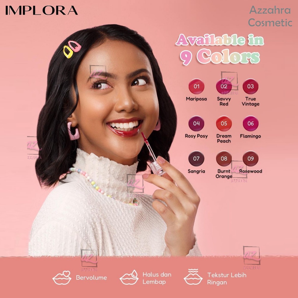 Implora Jelly Tint | Lip Tint Glossy | BPOM