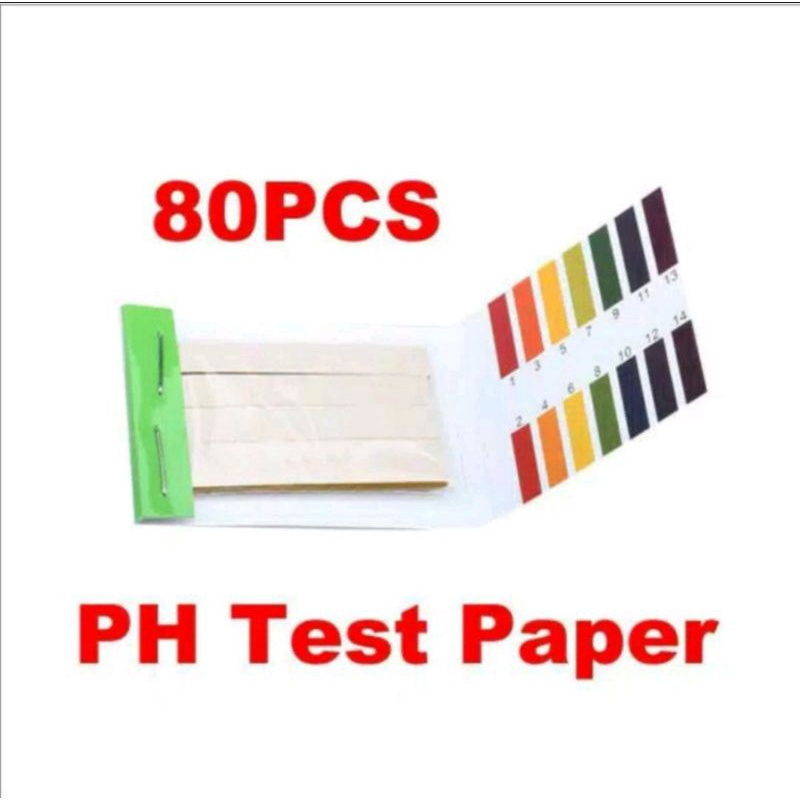 Kertas lakmus pengukur PH / kualitas air akuarium aquascape dan kolamisi 80 lembar strip
