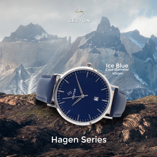 HAGEN SERIES Ice Blue | Jam Tangan Cezton