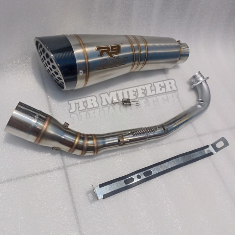knalpot racing R9 h2 pcx 160 new vario 160 new fullset