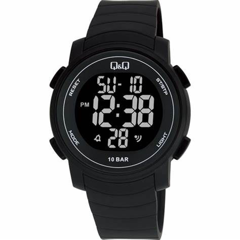 Jam Tangan Pria Casual Sporty Rubber Digital Original Q&amp;Q QnQ QQ M122 M122J Series