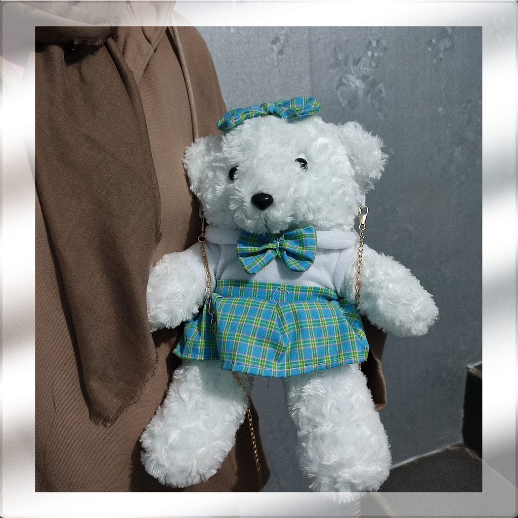 Rully - Tas Selempang Bahu Boneka Karakter Lolita Bear Gemoy