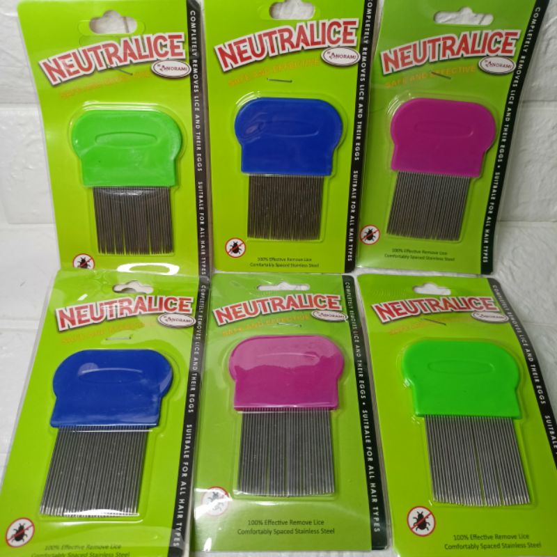 Sisir kutu / serit kutu logam / serit kutu besi pendek / sisir ketombe besi logam / sisir kutu garpu