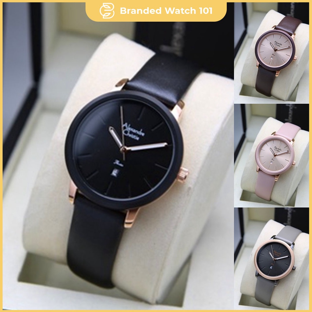 ORIGINAL Jam Tangan Wanita Alexandre Christie AC 2954 / AC2954 / 2954 Garansi Resmi 1 Tahun, Leather