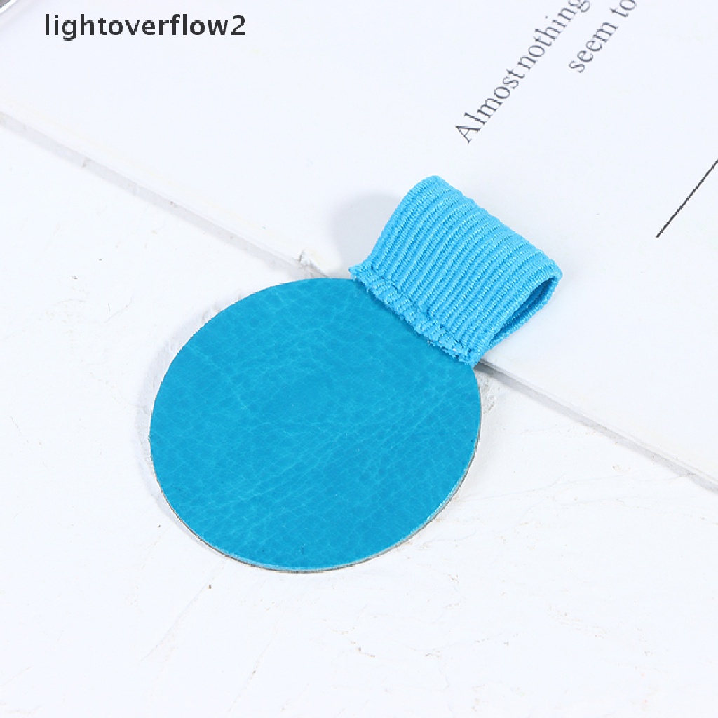 (lightoverflow2) Holder Pulpen / Pensil Bahan Kulit PU Elastis Dengan Perekat Untuk Notebook