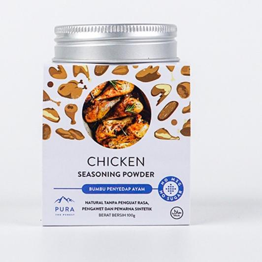 

️✔️✔️ PURA SEASONING WITH HIMALAYAN SALT CHICKEN 100 Gram - CHICKEN EXTRACT 