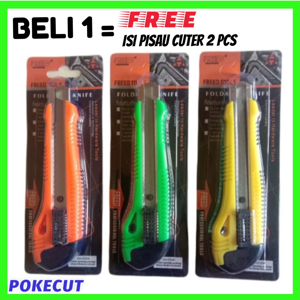 

PISAU CATER BESAR / ALAT POTONG KERTAS KUAT / FREE ISI PISAU 2 PCS