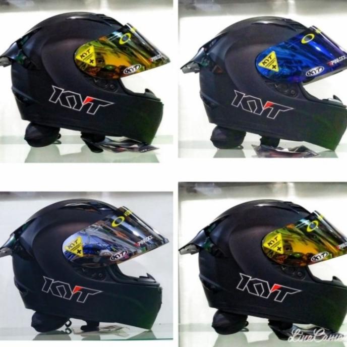 HELM KYT R10 BLACK DOFF SOLID FULLFACE PAKET GANTENG