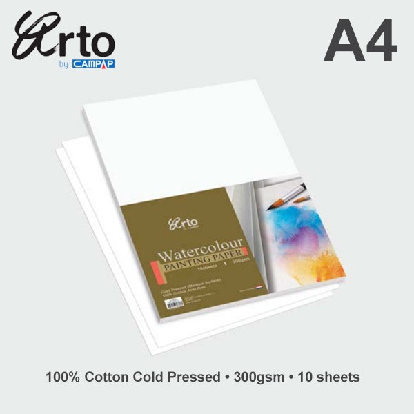 

Mantap Arto A4 Water Colour Paper 300Gsm - Cotton / Watercolour Paper Merk Ar Diskon
