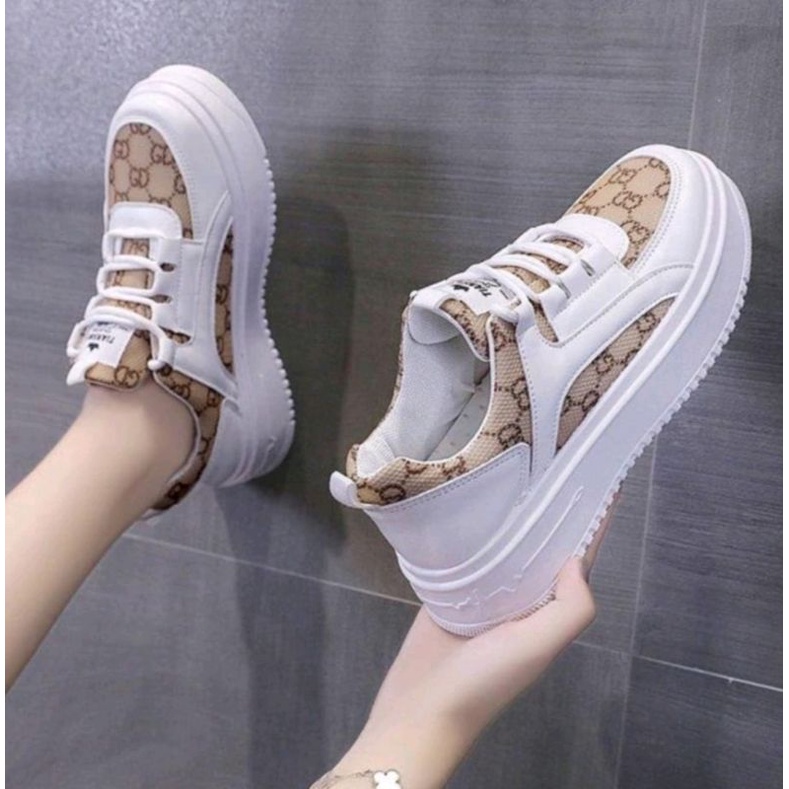 Sepatu Fashion Wanita Korea Trendy/Sepatu Sneakers kekinian NS603/Sepatu cantik sneakers korea KSM