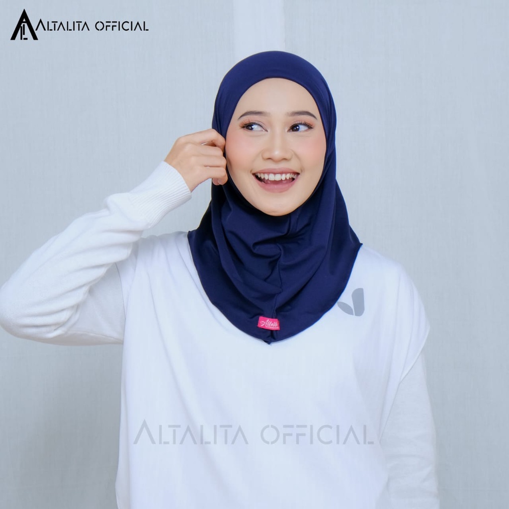 Altalita - Kerudung Bergo Zyta Sport Instan Non Pet / Non Pad Terbaru Bahan Jersey Premium Cocok untuk Olahraga Volly Futsal Senam dan Sehari-hari