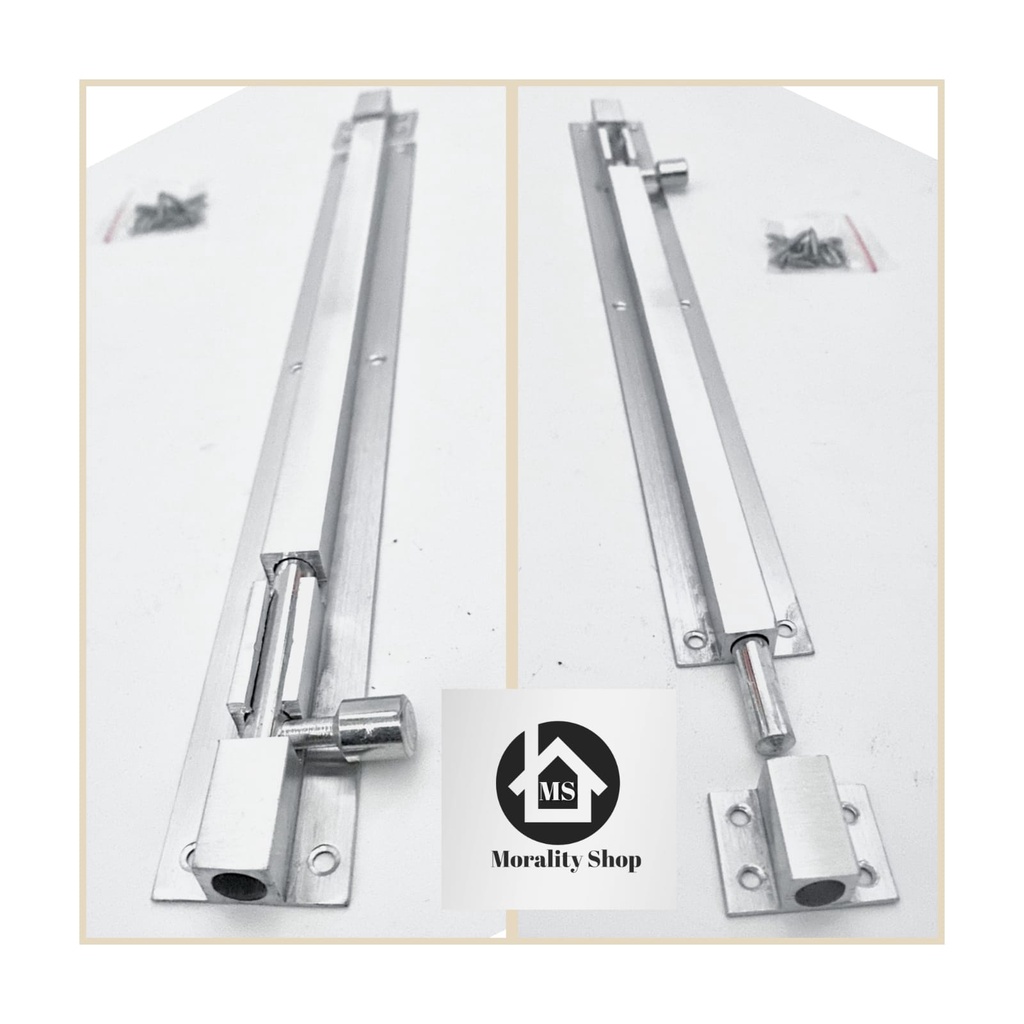 Grendelpintu Kunci Bold Lock Pintu Jendela Aluminium Panjang 12inch-Kunci Slot selot Jendela Pintu Lock Door Long Anti Karat 12 inc