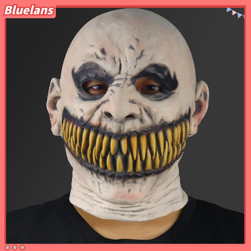 Penutup Kepala Mulut Wajah Model Gigi Terpisah Realistis Untuk Halloween