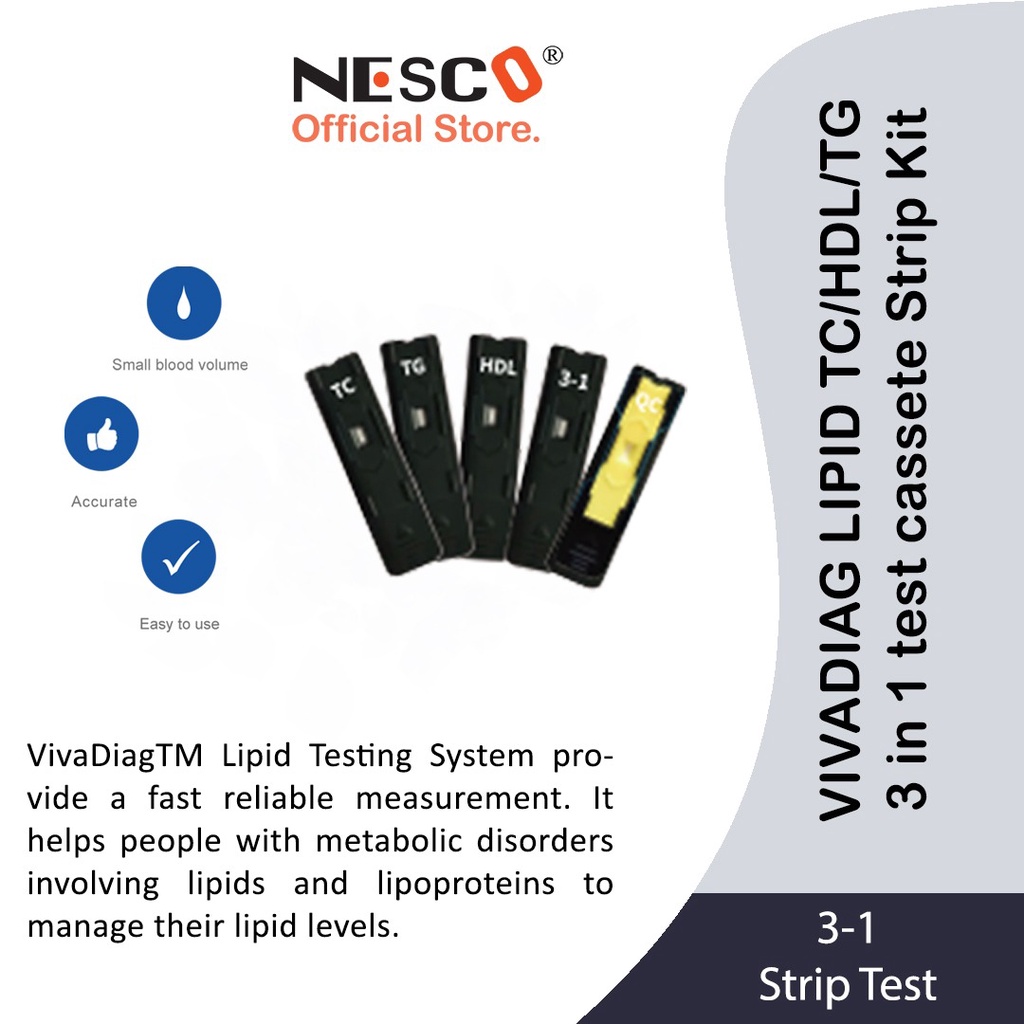 STRIP FOR VIVADIAG LIPID Testing System