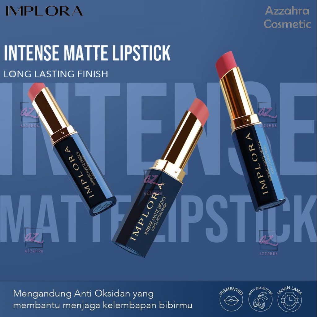 Implora Lipstick Intense Matte  | Long Lasting Finish | Lipstik Matte Implora