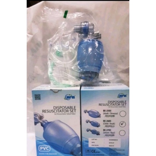 Ambubag/Resusitator PVC GEA Bayi,Anak &amp; Dewasa