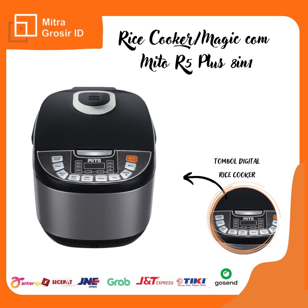 RICE COOKER/MAGIC COM MITO R5 PLUS 8IN1 DIGITAL 2LTR