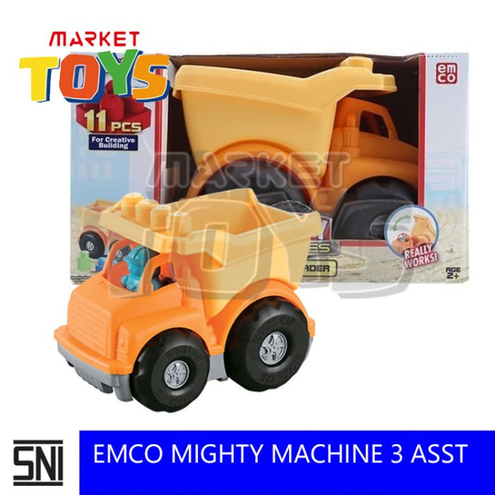Murah Emco Mighty Machine - 3 Assrt Mainan Anak Mobil Truck Tanah Penjelajah Terbatas