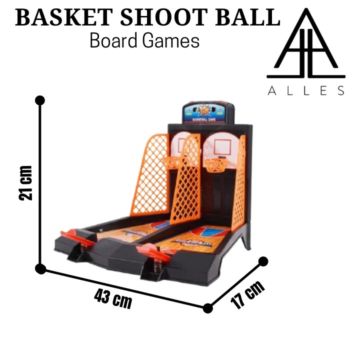 Mainan Game Basketball Crazy Shooting / Mainan Bola Basket Jari Tangan YG-11