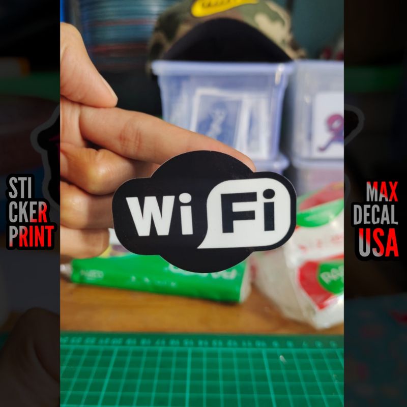 

STIKER WIFI LOGO STICKER PRINT ANIME DLL