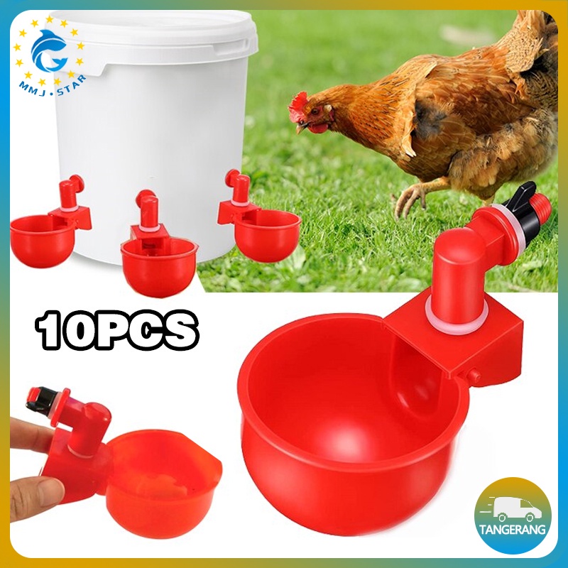 【10 pcs】Mangkuk Minum Ayam/Tempat Minum Otomatis Untuk Unggas/Nipple Otomatis Ayam