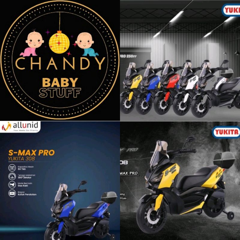 MAINAN MOTOR AKI ANAK YUKITA 308 SMAX PRO