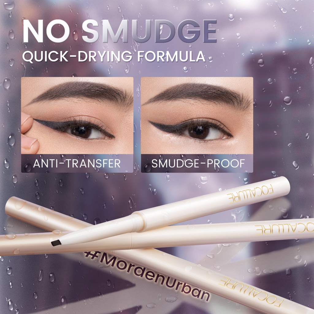 FOCALLURE #ModernUrban Eyebrow Pensil Teardrop Brow Definer Somethinc Alis Gel Eyeliner Multi-use Pencil FA243