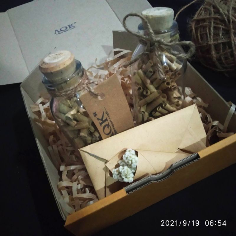 Jual Sparepartcraft Botol Kaca Tutup Kayu Hampers T Box Wish In