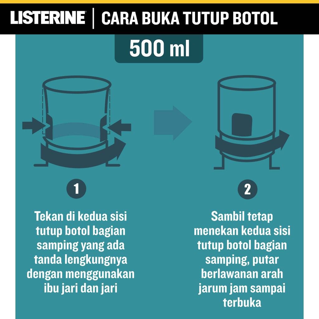 Listerine Cool Mint 500ml | Mouthwash Obat Kumur Mulut