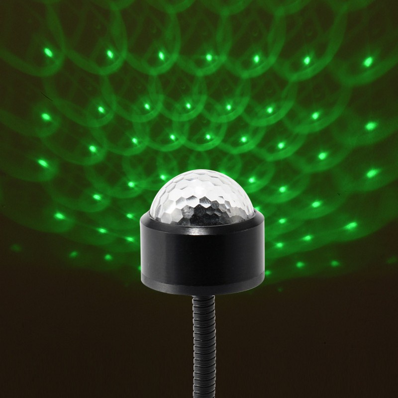 Lampu Proyeksi Bintang Malam Hari Adjustable Portable USB Untuk Dekorasi Mobil / Pesta Natal