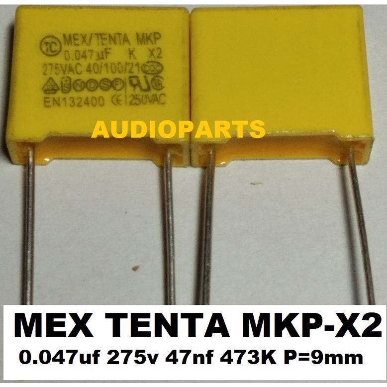 473 0,047uf 275V 473K MKP-X2 Safety Capacitor MEX/TENTA Mex Tenta